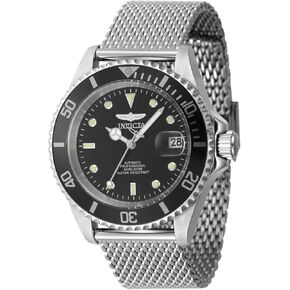 Invicta Pro Diver Men 40mm Stainless Steel Steel Black dial 8215 Mechanical