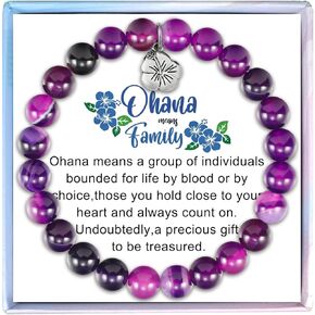 Fullrainbow Ohana Bracelet Gifts for Women,Family Gifts,Ohana Means Family,Ohana Jewelry