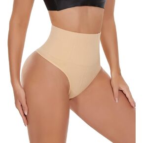 SEXYWG Tummy Control Thong Shapewear for Women Mid Waistd Slimming Body Shaper Thong Panties