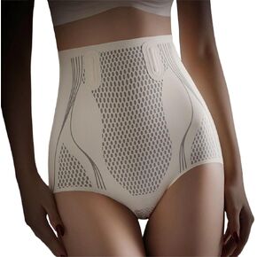 High Waist Body Shaper Panties Waist and Back Smoothing Shapewear for Womens Underwear Coffee