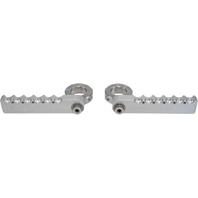GS1 Highway Peg Set 1" / 25.4MM SILVER (Compatible with BMW 2013 & newer R1200GS+A & R1250GS+A OEM Crash Bars, Aoodized Aluminum with Stainless Steel Collars)