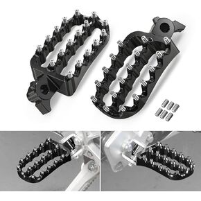 Black Wide Foot Pegs Footrest Compatible with Yamaha Tenere700/XTZ 700 2019-2024,Tenere 700 Rally Edition 2020 2021 2022 2023 2024,Lengthened Enlarged Footpeg 6061 Aluminum CNC
