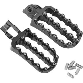 Black Aluminum Foot Pegs Large Footrest FootPegs Compatible with KTM 125-500 XC/XCF/SX/SXF/EXC/EXCF 2017-2022,Husqvarna 125-501 TX/FX/TE/FE/TC/FC