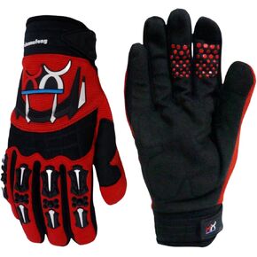 Riding Gloves for Motocross Mountain Bike Dirt Bike Motorcycle Cycling Off-Road Racing Sport, Breathable Full Finger Gloves for Men and Women, Touch Screen, Anti-Slip Palm