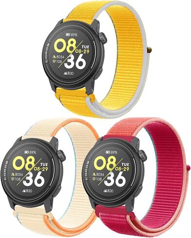 Harikiri 20mm 22mm نايلون نايلون متوافقة مع Coros Pace 3/Apex 2 Pro/Pace 2/Apex Pro/Apex 2/Apex 46mm/Apex 42mm للرجال والنساء in Kuwait