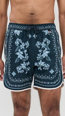 AGUA BENDITA Men's Liam Blush Swim Trunks 6" in Saudi Arabia