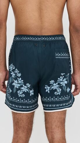 AGUA BENDITA Men's Liam Blush Swim Trunks 6" in Saudi Arabia