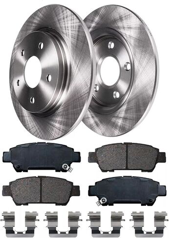 Rear Brake Kit for Dodge Avenger Caliber Chrysler 200 Sebring Mitsubishi Lancer Jeep Compass Patriot, KIT-G019 10.31 inch Disc Brake Rotors Ceramic Brake Pads Replacement in Kuwait