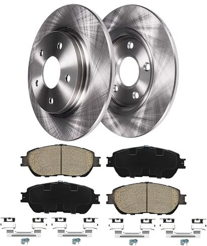 Rear Brake Kit for Dodge Avenger Caliber Chrysler 200 Sebring Mitsubishi Lancer Jeep Compass Patriot, KIT-G019 10.31 inch Disc Brake Rotors Ceramic Brake Pads Replacement in Kuwait