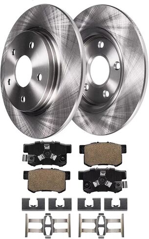 Rear Brake Kit for Dodge Avenger Caliber Chrysler 200 Sebring Mitsubishi Lancer Jeep Compass Patriot, KIT-G019 10.31 inch Disc Brake Rotors Ceramic Brake Pads Replacement in Kuwait