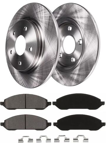 Rear Brake Kit for Dodge Avenger Caliber Chrysler 200 Sebring Mitsubishi Lancer Jeep Compass Patriot, KIT-G019 10.31 inch Disc Brake Rotors Ceramic Brake Pads Replacement in Kuwait