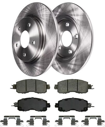 Rear Brake Kit for Dodge Avenger Caliber Chrysler 200 Sebring Mitsubishi Lancer Jeep Compass Patriot, KIT-G019 10.31 inch Disc Brake Rotors Ceramic Brake Pads Replacement in Kuwait