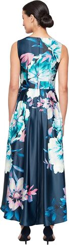 S.L. Fashions Women's Floral High-Low Gown with Pockets and Stretch Bodice, Wedding Guest Dress (Petite and Regular Sizes) in Saudi Arabia