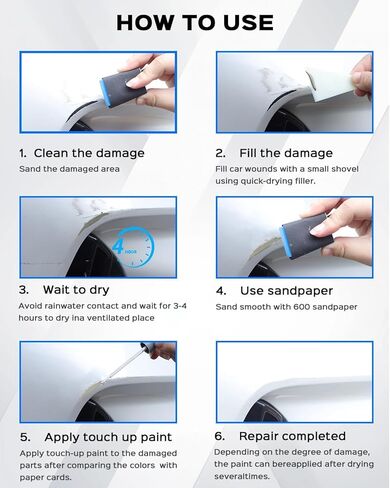 GA0/WA619D Northsky Blue Metallic Touch Up Paint Kit Compatible with Chevrolet Exact Match Car Scratch Repair Touch Up Paint Kit in Kuwait