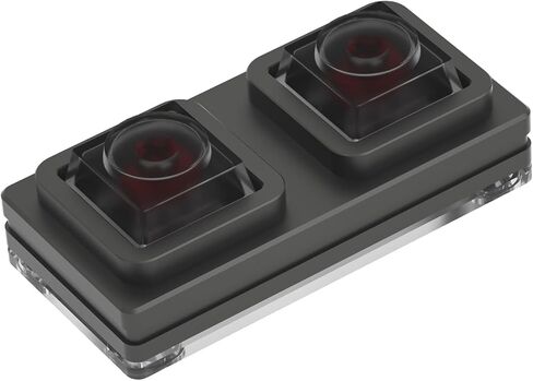 PC Power Button,Mini 2-Key Remote PC Power Switch，PC Computer Case Power Switch,Button Desktop Computer Supplies Made of Aluminum Alloy (Black) in Kuwait