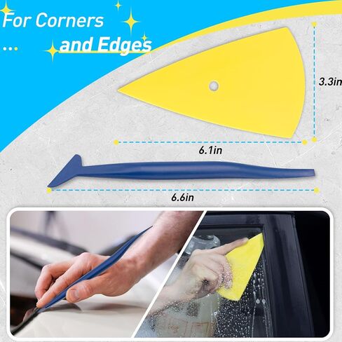 مجموعة تظليل النوافذ مكونة من 13 قطعة، مجموعة أدوات تغليف الفينيل، أدوات تظليل النوافذ، أدوات تطبيق مجموعة الصبغة لأفلام الفينيل، نوافذ السيارات، غشاء نافذة الزجاج الملون، ورق الحائط، بما في ذلك ممسحات الفينيل in Kuwait