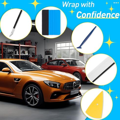 مجموعة تظليل النوافذ مكونة من 13 قطعة، مجموعة أدوات تغليف الفينيل، أدوات تظليل النوافذ، أدوات تطبيق مجموعة الصبغة لأفلام الفينيل، نوافذ السيارات، غشاء نافذة الزجاج الملون، ورق الحائط، بما في ذلك ممسحات الفينيل in Kuwait