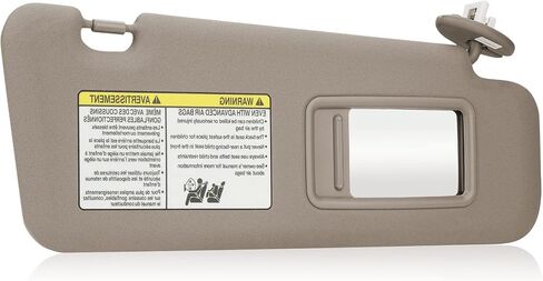 Beige Passenger Right Side Sun Visor Replacement Compatible with Toyota Highlander 2008 2009 2010 2011 2012 2013 Replace 74320-0E050-B0 in Kuwait