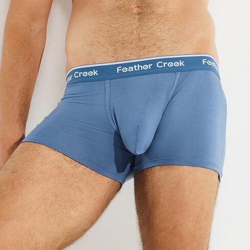 Mens Pouch Trunks Separate Big Enhance Underwear Briefs Comfy Mid-Rise Pouch Bikini Brief Boxer Briefs in Saudi Arabia