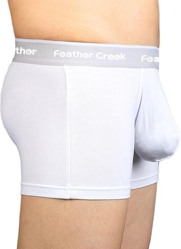 Mens Pouch Trunks Separate Big Enhance Underwear Briefs Comfy Mid-Rise Pouch Bikini Brief Boxer Briefs in Saudi Arabia