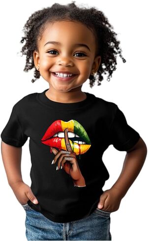 Juneteenth Shirts for Kids – Boys and Girls Short-Sleeve T-Shirts, Ages 2-6, Celebrate Freedom and Black History in Saudi Arabia
