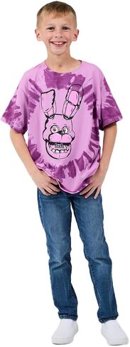 Five Nights at Freddy's Bonnie The Bunny Tie Dye Youth Boy's Short Sleeve Tee in Saudi Arabia