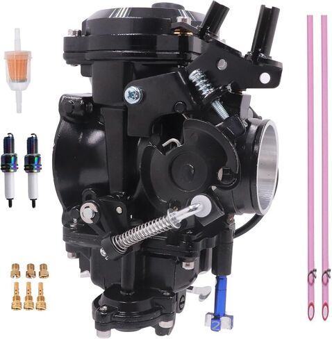 CV40 Carburetor for Harley Davidson Sportster 883 XL883 Sportster 1200 XLH1200,1988-2016 Dyna & FXR,1988-2017 Softail,1988-2016 Touring,1998-Up Sportster Electra Glide Fatboy 27490-96 27490-04 (Black) in Saudi Arabia