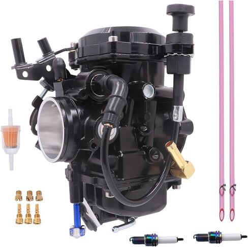 CV40 Carburetor for Harley Davidson Sportster 883 XL883 Sportster 1200 XLH1200,1988-2016 Dyna & FXR,1988-2017 Softail,1988-2016 Touring,1998-Up Sportster Electra Glide Fatboy 27490-96 27490-04 (Black) in Saudi Arabia