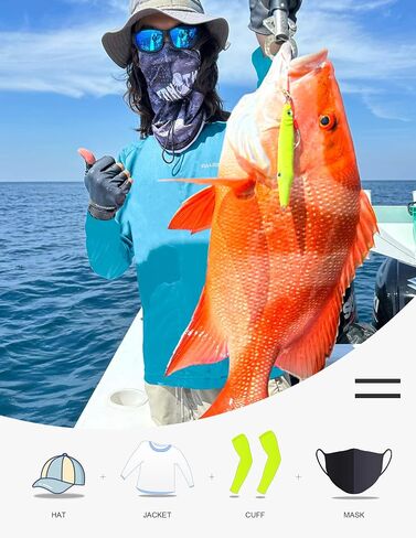 Men's Sun Protection Fishing Shirts UPF 50+ Lightweight Hoodie Long Sleeve UV SPF Hooded Shirts with Mask Rash Guard in Saudi Arabia