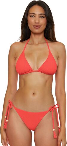 Lucky Brand Women's Valencia Tie Side Bikini Bottom, Cheeky Coverage, Swimwear Separates in Saudi Arabia