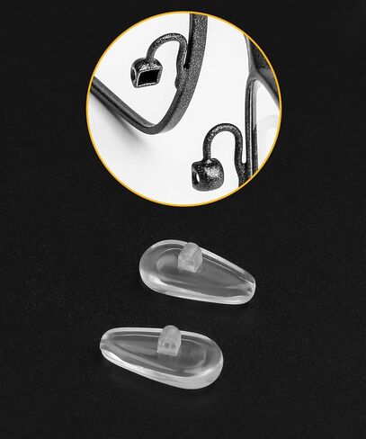 6 Pairs Nose Pads Replacement for Oakley Wire Tap 2.0 OX5152 Eyeglasses Frame, Silicone Soft Clear Nose Pieces Screw in in Saudi Arabia