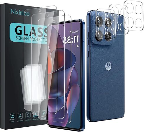 3 قطع واقي شاشة من الزجاج المقوى لهاتف Motorola Moto G Stylus 5G 2024، مضاد لبصمات الأصابع، صلابة 9H، مقاوم للخدش، سهل التركيب، خالي من الفقاعات in Kuwait