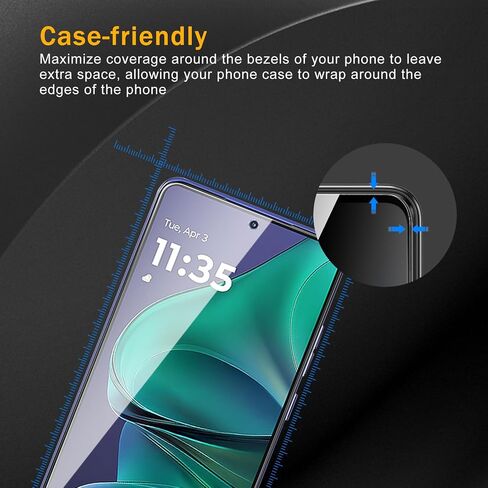 3 قطع واقي شاشة من الزجاج المقوى لهاتف Motorola Moto G Stylus 5G 2024، مضاد لبصمات الأصابع، صلابة 9H، مقاوم للخدش، سهل التركيب، خالي من الفقاعات in Kuwait