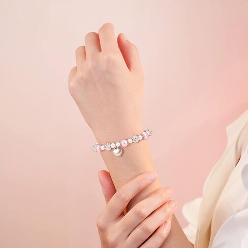 HGDEER Natural Stone Bracelets, Trendy Birthday Teen Girl Gift Ideas with Quote Card in Saudi Arabia