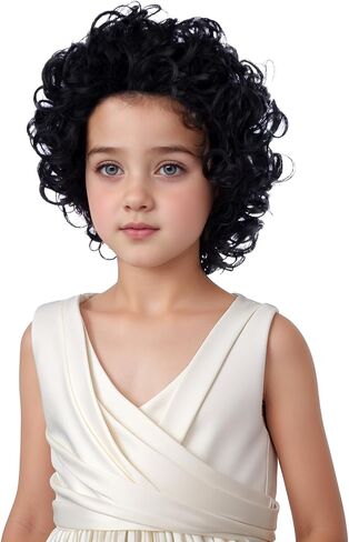 Dark Orange Wig for Kids Child Short Orange Wavy Curly Wig Girls Orange Party Cosplay Wig Wig Heat Resistant Synthetic Wig with Wig Cap in Saudi Arabia