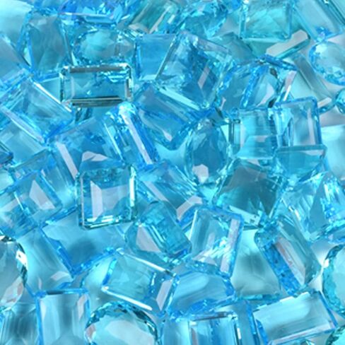 جذابة سويسرية الأزرق توباز 500.00 CT الكثير من 6 أجهزة كمبيوتر مزيج الشكل السويسري الأزرق توباز الأحجار الكريمة لقطات الكثير لصنع المجوهرات AM-005 in Saudi Arabia