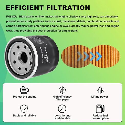 5GH-13440-61-00 Oil Filter 5GH-13440-60-00 16097-0007 15410-MFJ-D01 for Honda GXV530 CBR600RR 1000RR,Yamaha YZFR1 R6 Grizzly YFM350 450 550 660 700,Kawasaki KVF360 KVF650 Prairie, 2PCS in Saudi Arabia