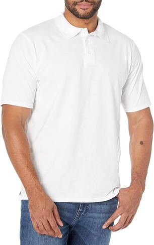 Hanes mens X-temp Performance Polo, Cotton Blend Sport Shirt for Men With Odor Control in Kuwait