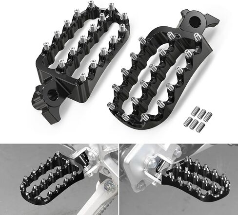Black Wide Foot Pegs Footrest Compatible with Yamaha Tenere700/XTZ 700 2019-2024,Tenere 700 Rally Edition 2020 2021 2022 2023 2024,Lengthened Enlarged Footpeg 6061 Aluminum CNC in Saudi Arabia
