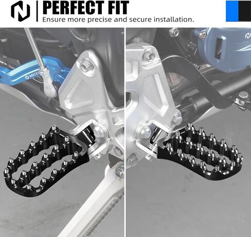 Black Wide Foot Pegs Footrest Compatible with Yamaha Tenere700/XTZ 700 2019-2024,Tenere 700 Rally Edition 2020 2021 2022 2023 2024,Lengthened Enlarged Footpeg 6061 Aluminum CNC in Saudi Arabia