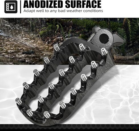 Black Wide Foot Pegs Footrest Compatible with Yamaha Tenere700/XTZ 700 2019-2024,Tenere 700 Rally Edition 2020 2021 2022 2023 2024,Lengthened Enlarged Footpeg 6061 Aluminum CNC in Saudi Arabia