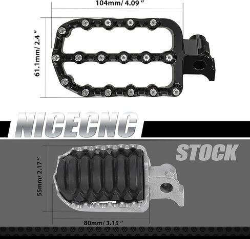 Black Wide Foot Pegs Footrest Compatible with Yamaha Tenere700/XTZ 700 2019-2024,Tenere 700 Rally Edition 2020 2021 2022 2023 2024,Lengthened Enlarged Footpeg 6061 Aluminum CNC in Saudi Arabia