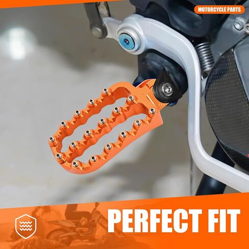 أوتاد قدم القدم السوداء من الألومنيوم مسند قدم كبير متوافق مع KTM 125-500 XC/XCF/SX/SXF/EXC/EXCF 2017-2022 ، Husqvarna 125-501 TX/FX/TE/FE/FC in Kuwait