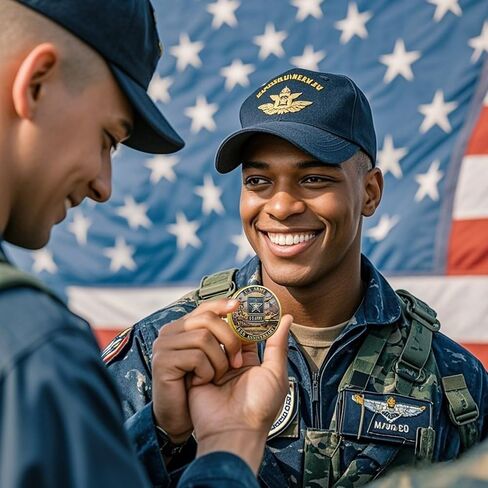 250th Anniversary US Military Commemorative Coin – Army, Navy, Marine Corps, Patriotic Challenge Coin, Veterans Appreciation Gift (A#) in Saudi Arabia