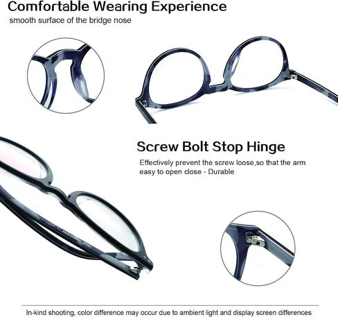 Eyeglasses for women men non prescription glasses high fashion glasses acetate stylish glasses round in Saudi Arabia