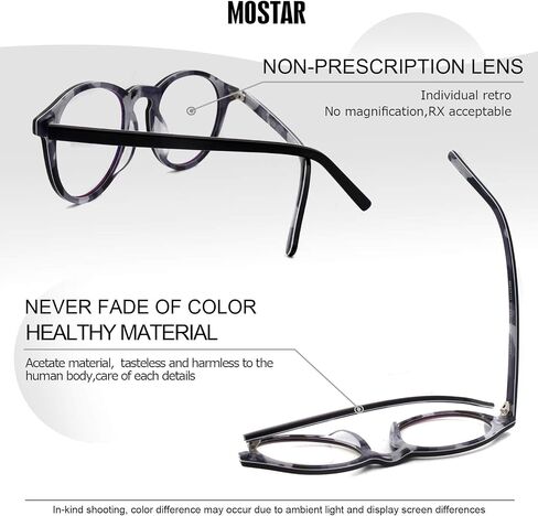 Eyeglasses for women men non prescription glasses high fashion glasses acetate stylish glasses round in Saudi Arabia