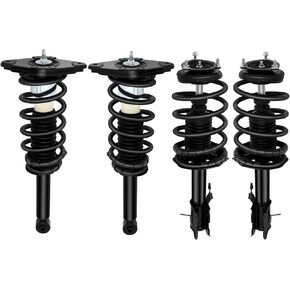 AUTOMUTO Struts Spring Assembly Front and Rear Pair Shock Absorber Fit for 2002-2006 for Nissan Sentra - 172106 172105 171312