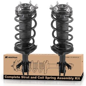 MOSTPLUS Rear Pair Complete Strut Shock Spring Assembly Compatible for 1997-2001 Honda CR-V CRV 171325 Left & Right Shock Coil