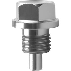 Car Magnetic Oil Drain Plug, Aluminum Alloy Oil Drain Plug with Copper Crush Washer Gasket, Sump Drain Nut Oil Drain Bolt Screw, Professional Auto Replacement for Most Vehicles
