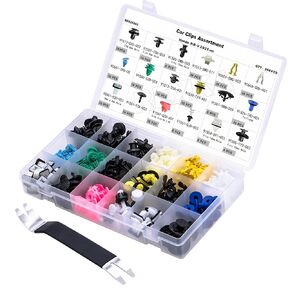 REXKA 391PCS CAR CAR CLIPS CLIPS FACTENERS-18 أحجام أكثر شعبية من المسامير الدبوس التلقائية ل Honda HR-V 2021-ON